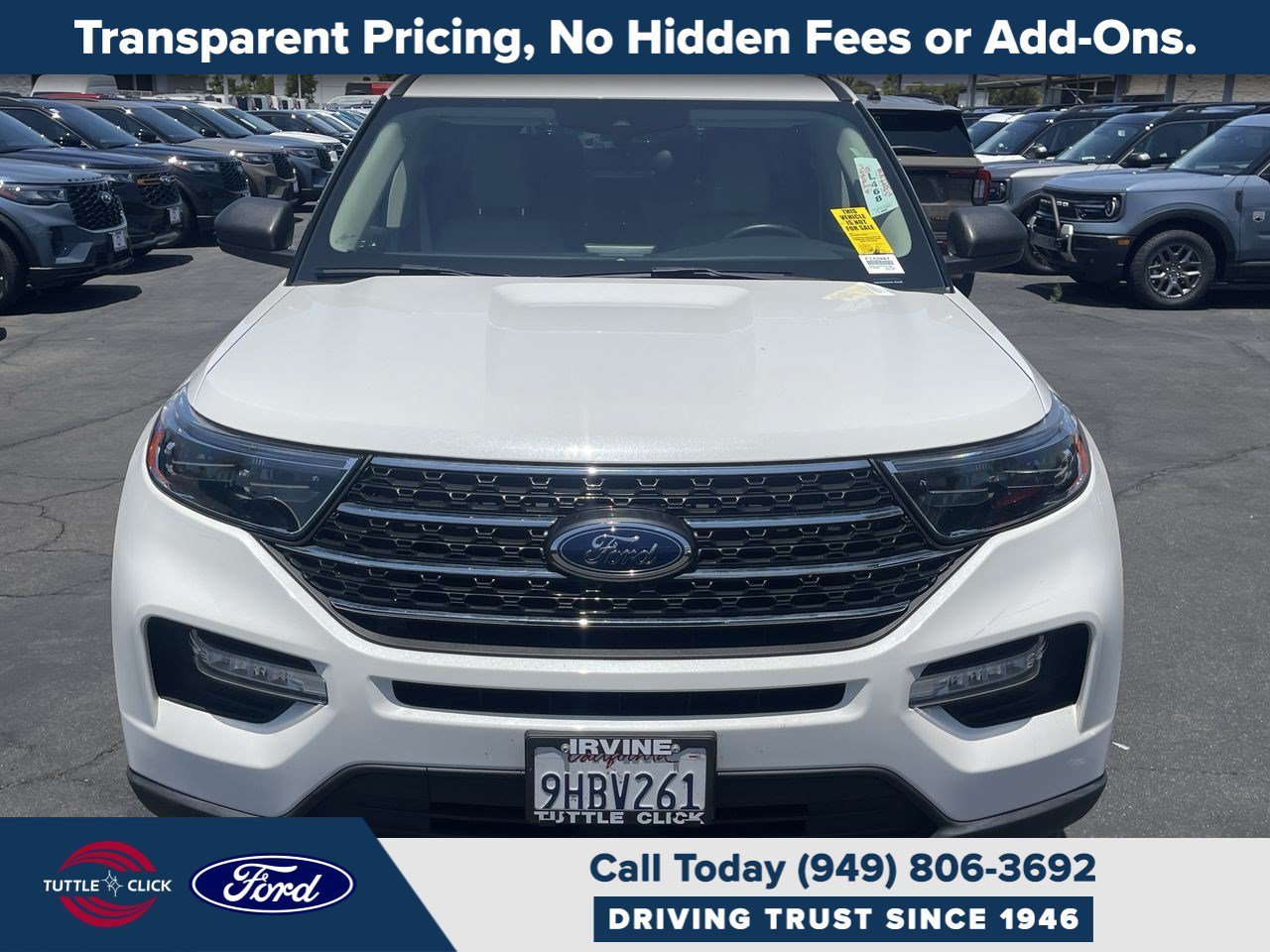 Used 2023 White Ford XLT image 1