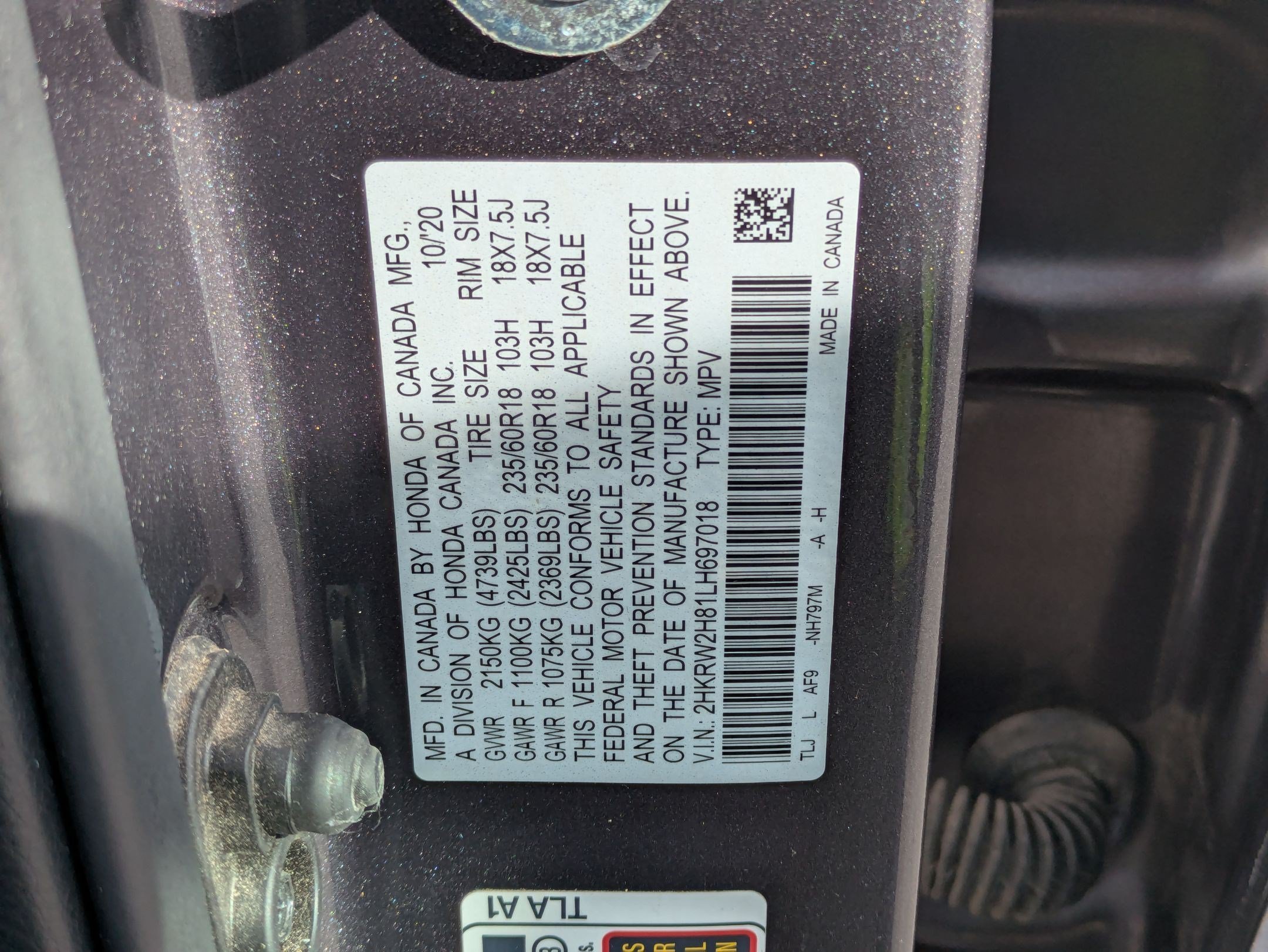 Certified Used 2020 Modern Steel Metallic Honda EX-L image 36