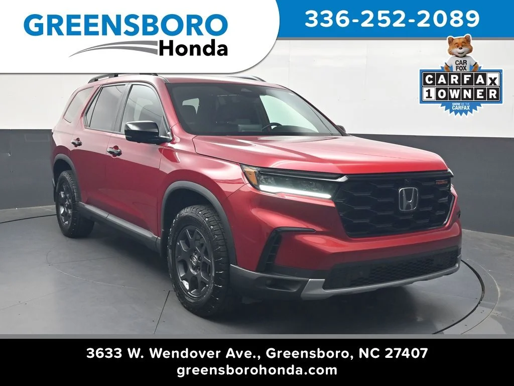 Certified Used 2025 Radiant Red Metallic II Honda TrailSport image 1