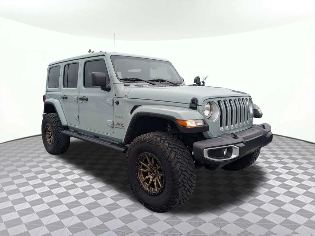 Used 2023 Gray Jeep Sahara image 1