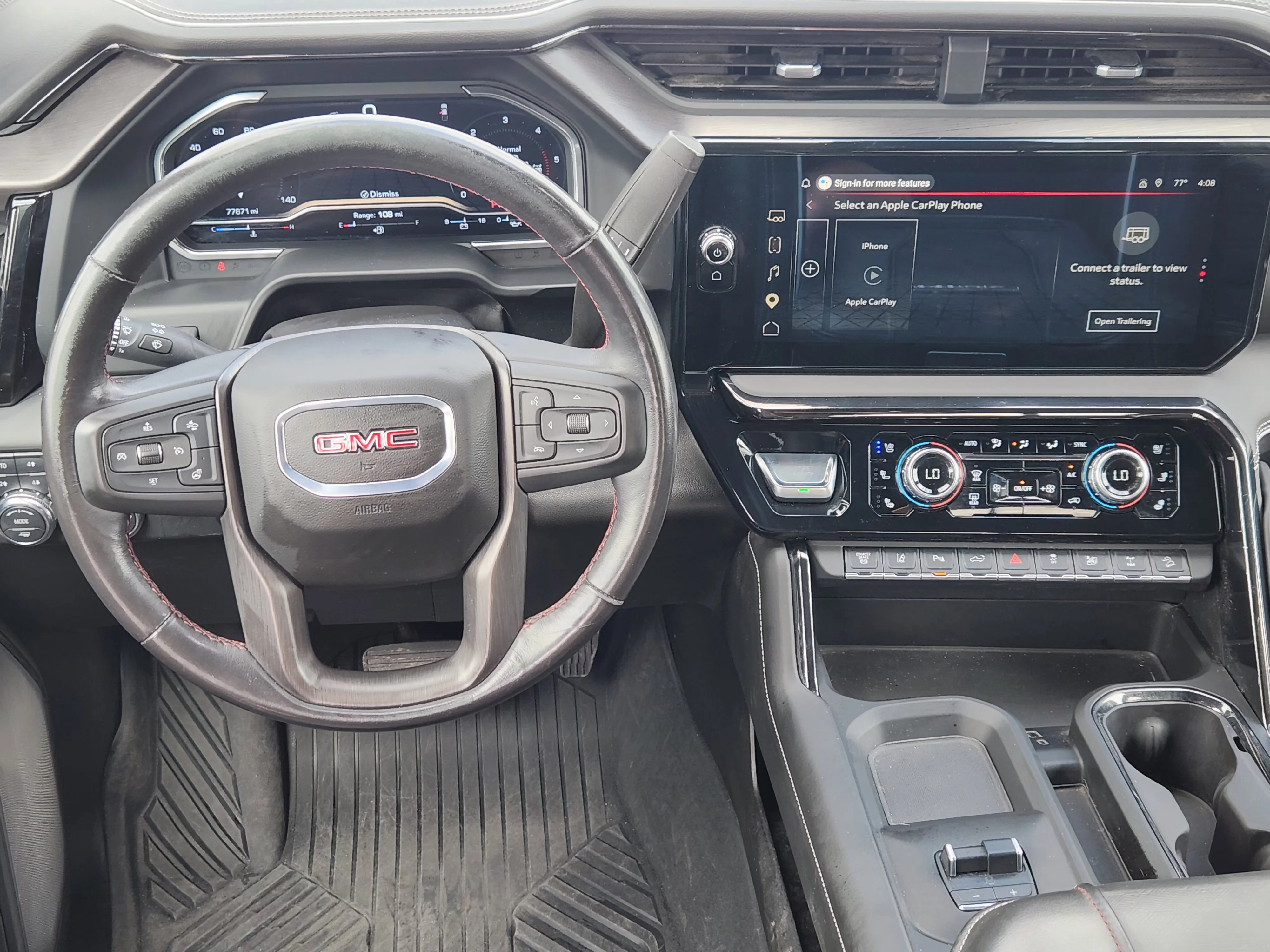 Used 2024 Thunderstorm Gray GMC AT4X AEV EDITION image 28