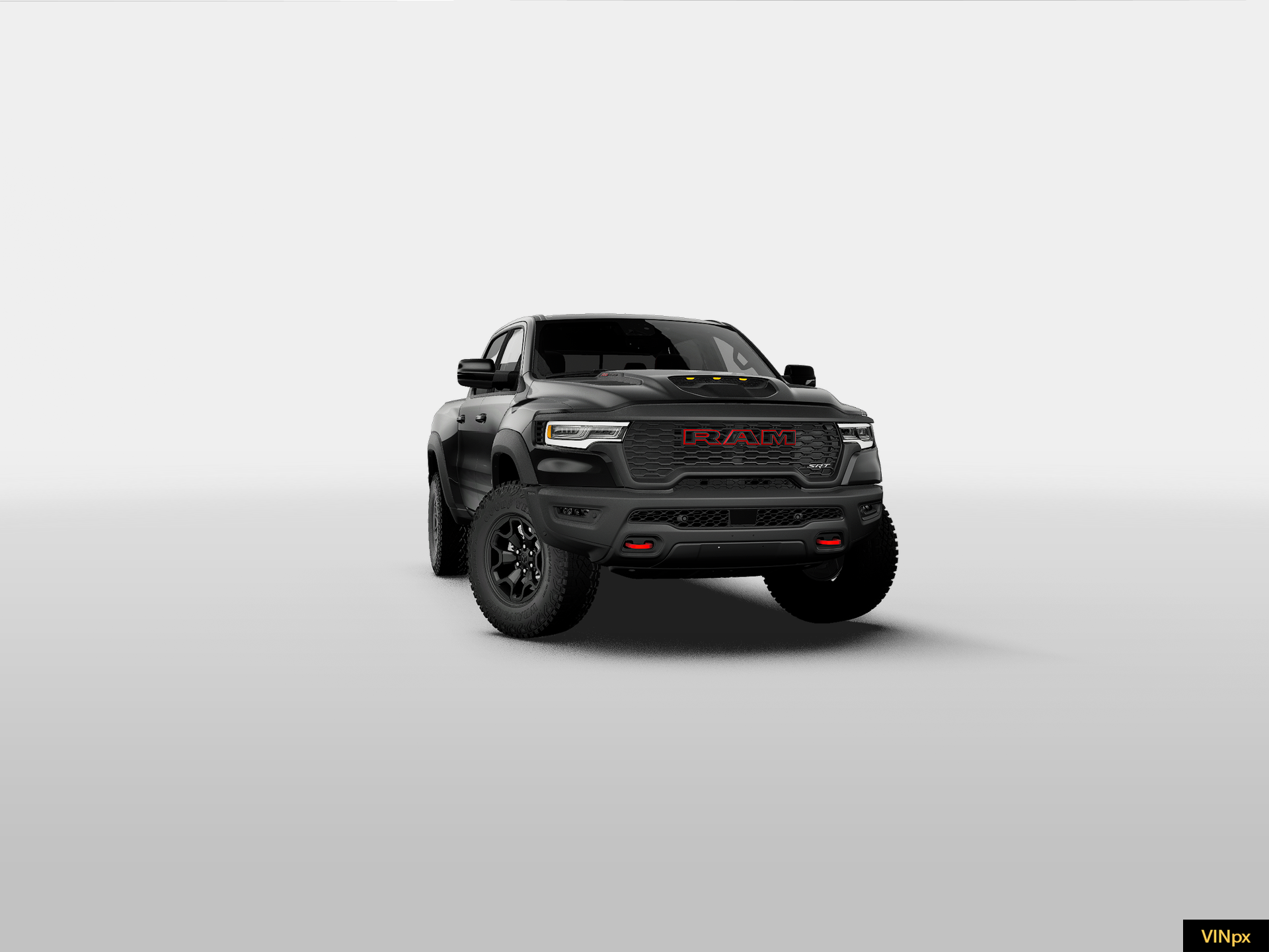 New 2027 Diamond Black Crystal Pearl-Coat Exterior Paint RAM TRX image 16