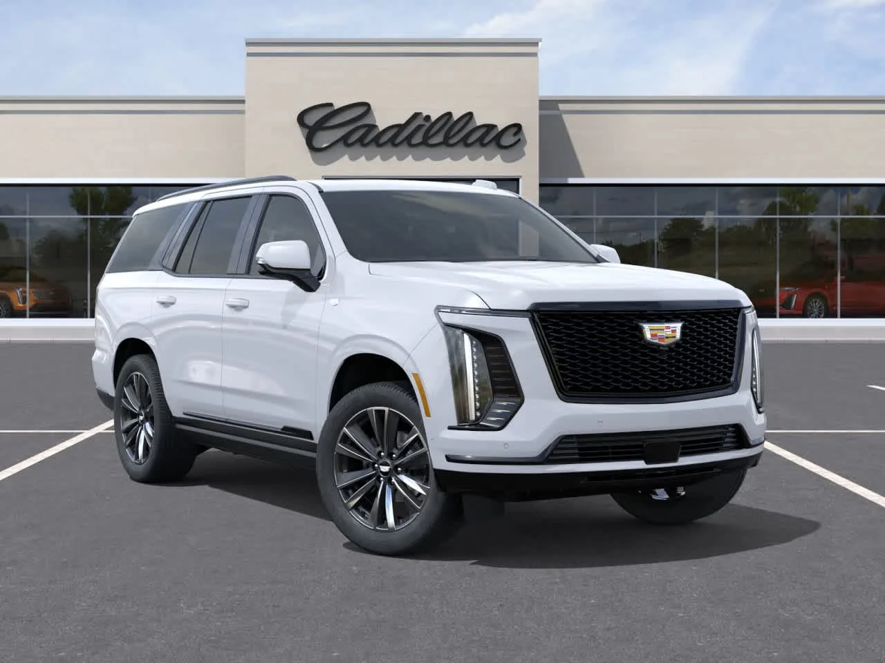 New 2026 Vibrant White Tricoat Cadillac Sport image 7