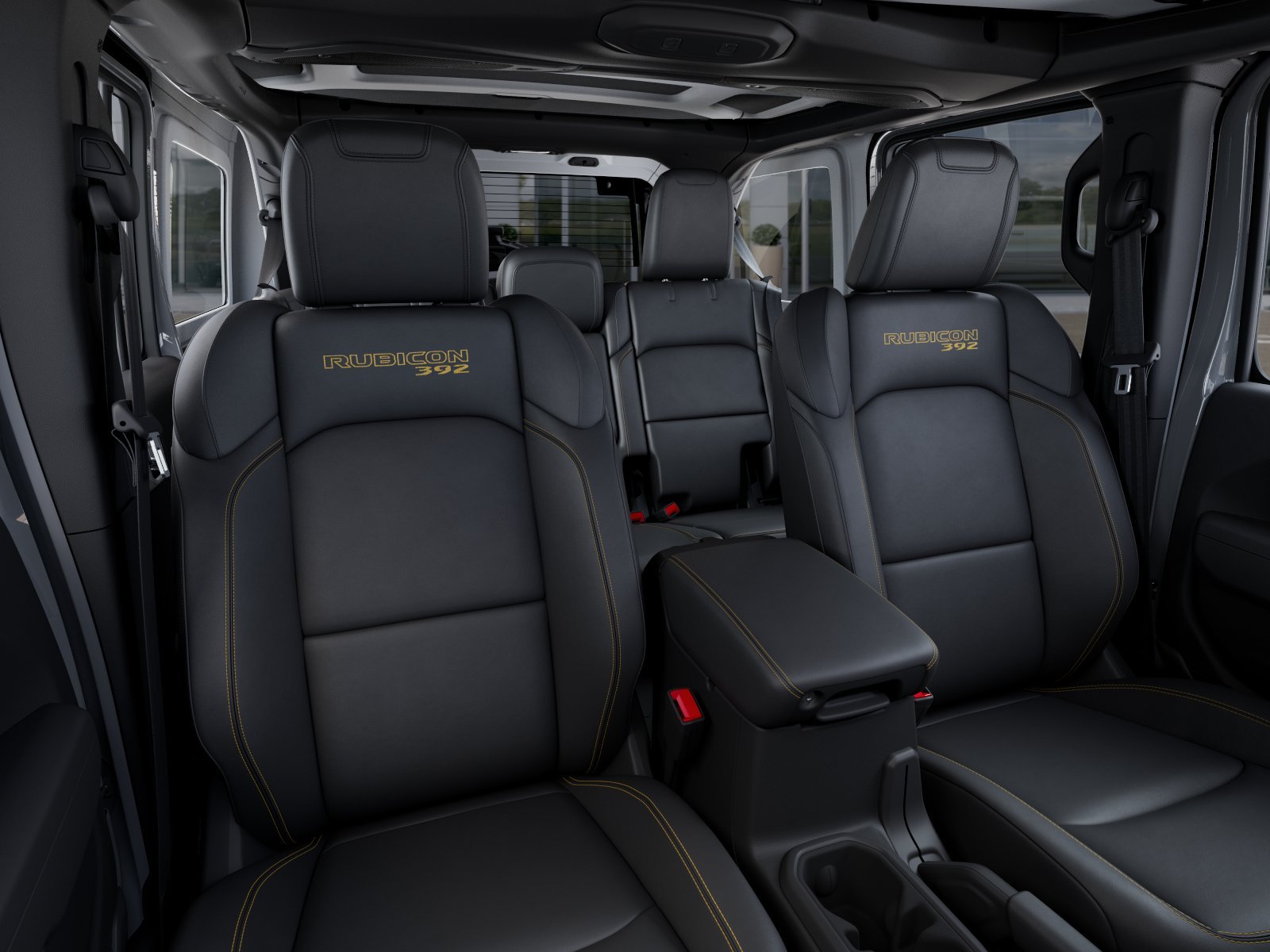 New 2025 Bright White Clear-Coat Exterior Paint Jeep Rubicon 392 image 41