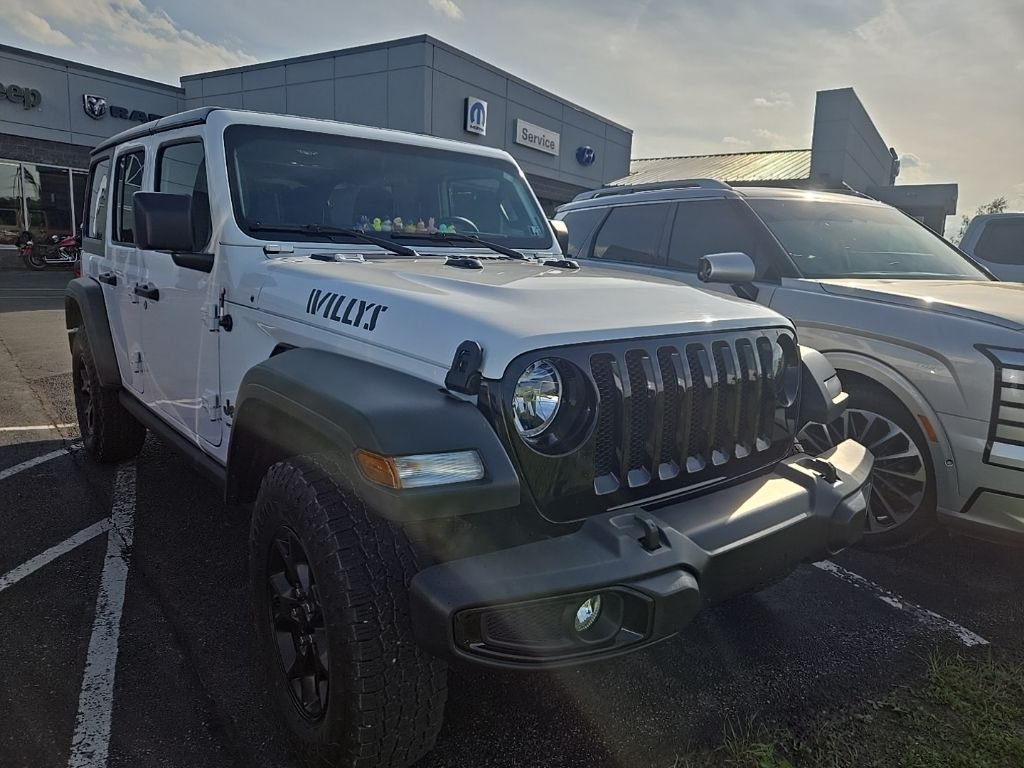 Used 2021 White Jeep Unlimited Willys image 2
