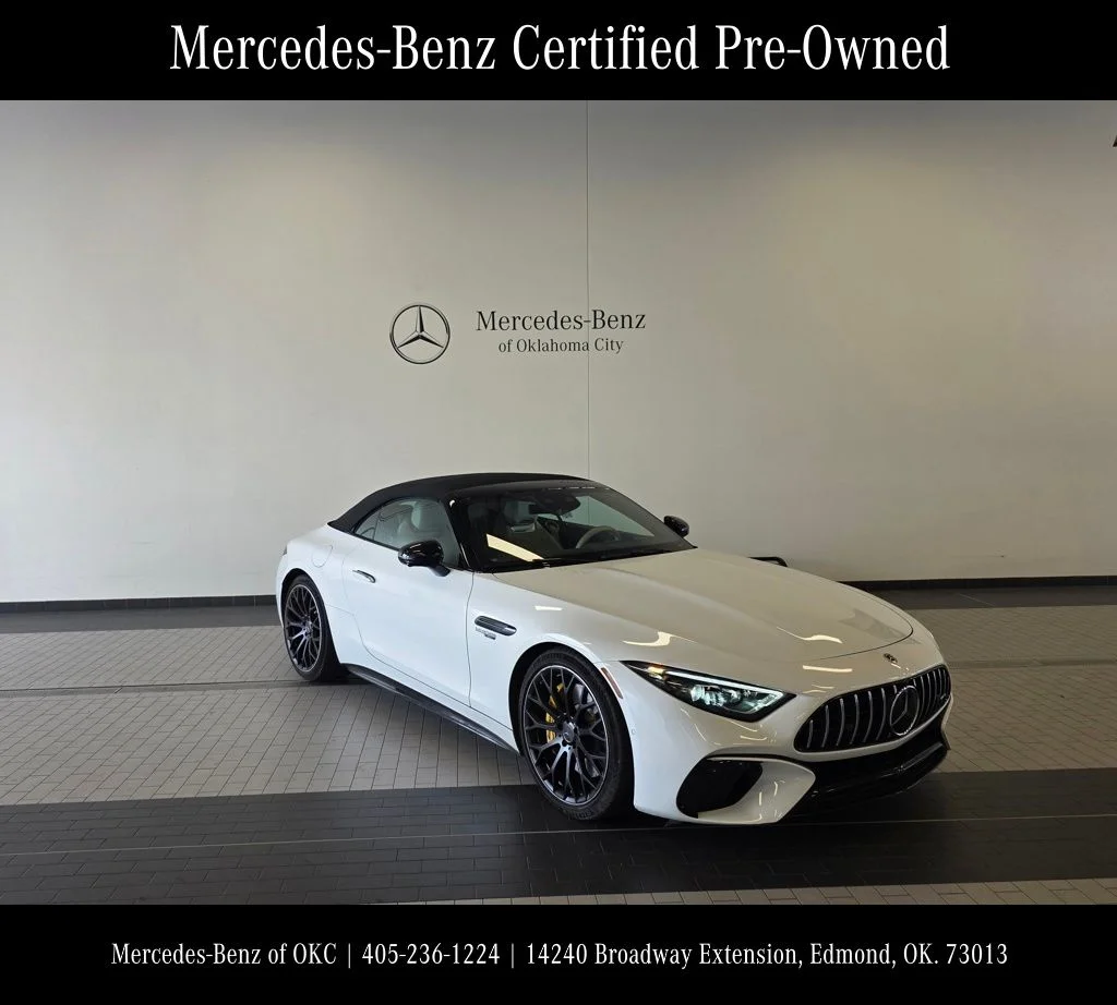 Certified Used 2023 White Mercedes-Benz SL 55 AMG® image 3