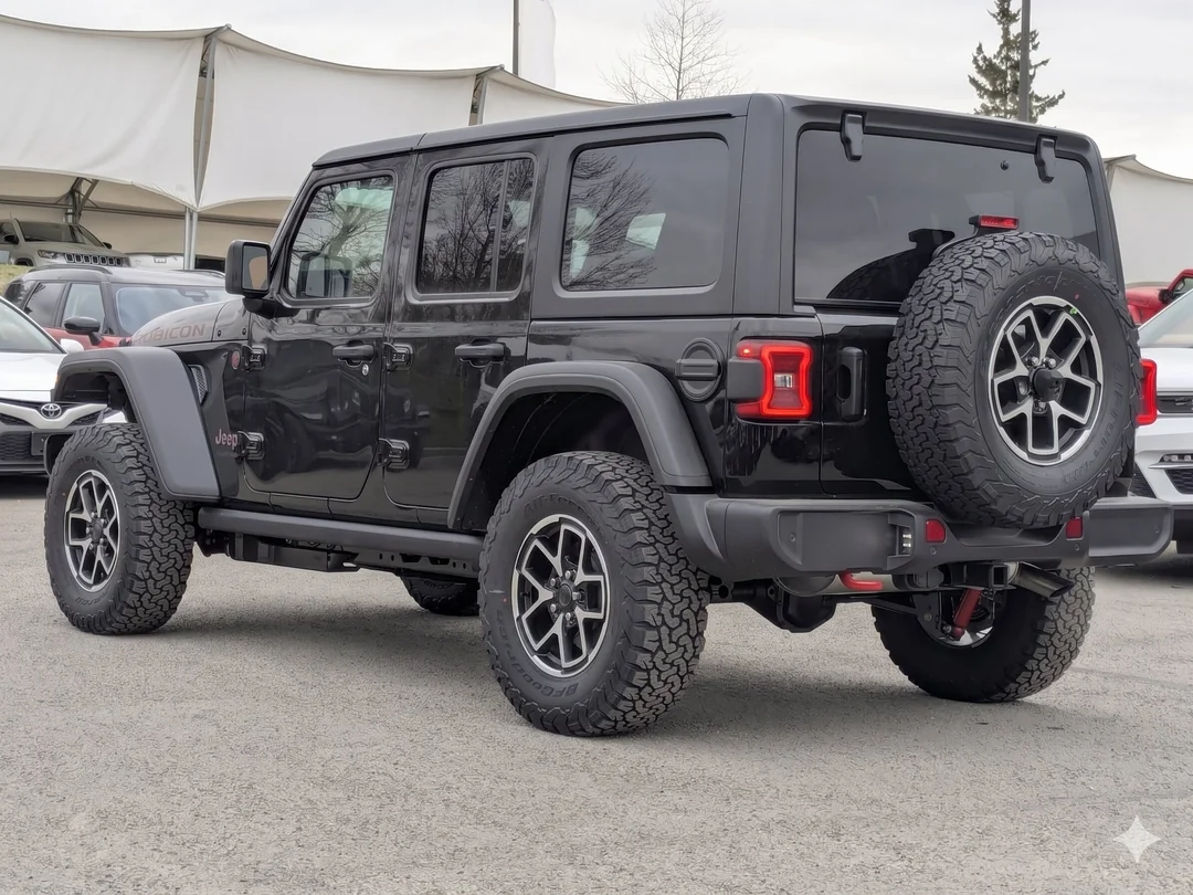 New 2026 Black Jeep Rubicon - - Nappa Leather - Convenience Grp - Safety Grp - 3-Piece Hardtop & More! image 6