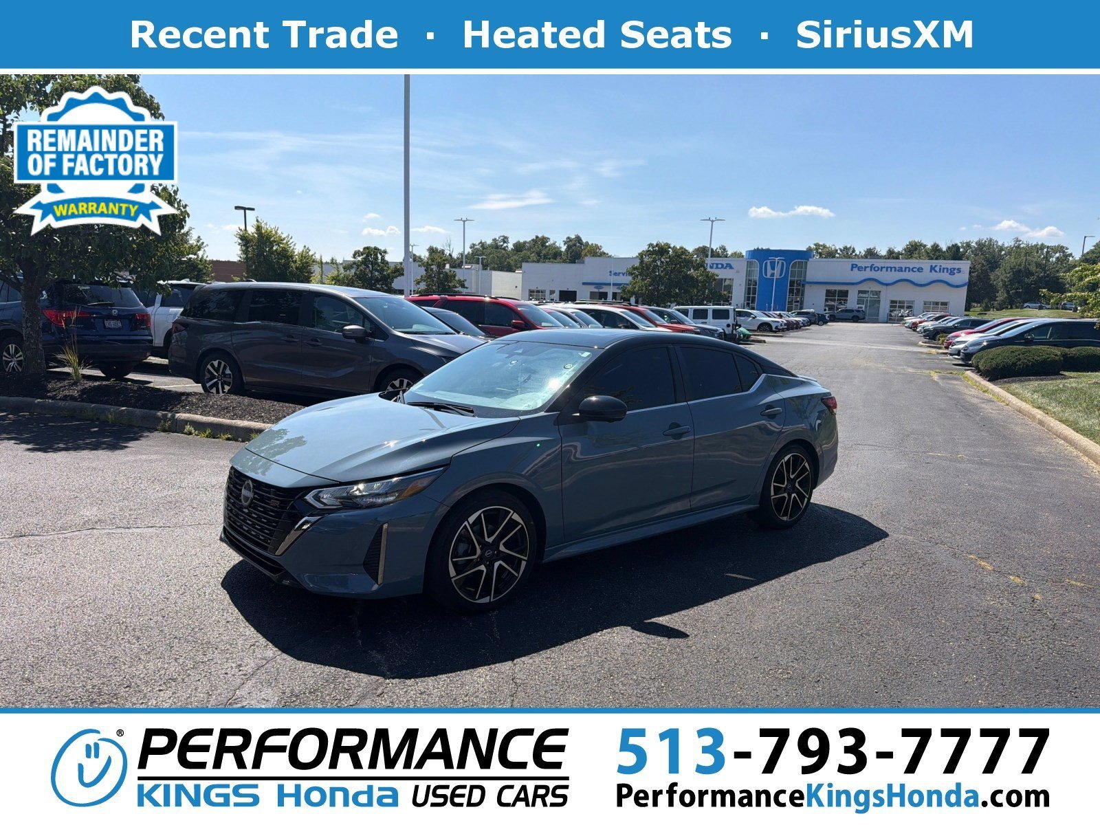 Used 2024 Atlantic Gray Metallic/Super Black Nissan SR image 1