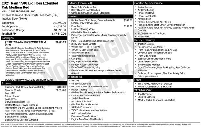 2021 RAM Ram 1500 Pickup Big Horn/Lone Star