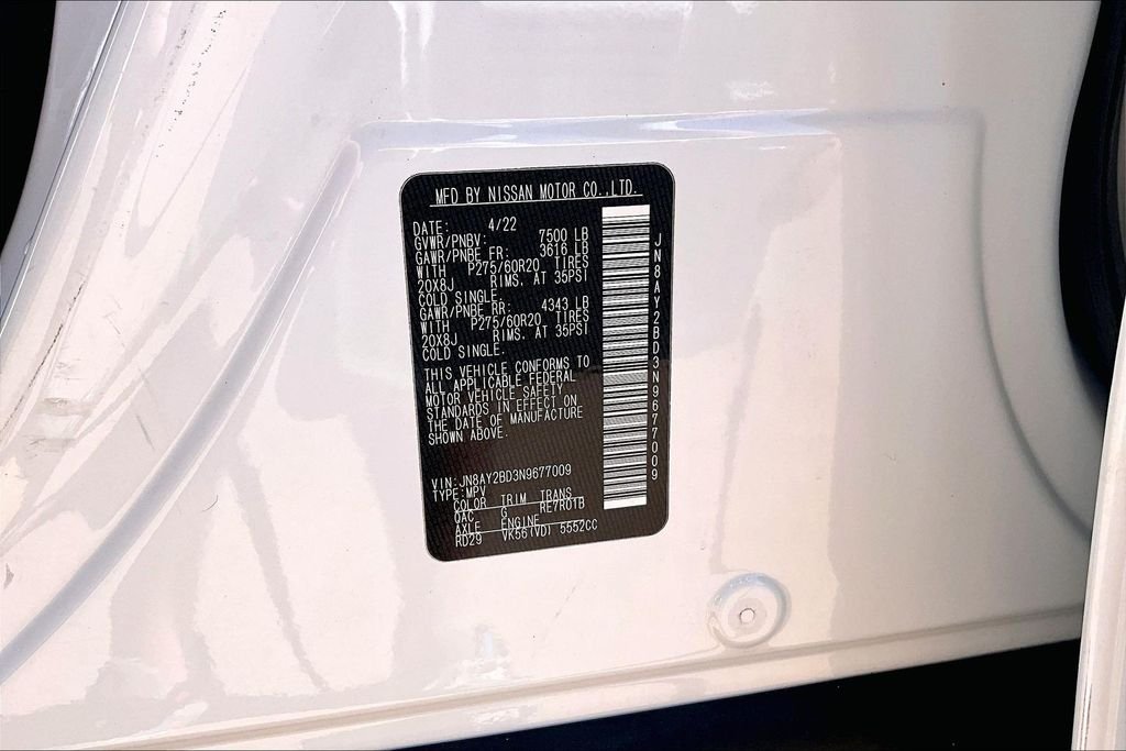 Used 2022 White Nissan SL image 36