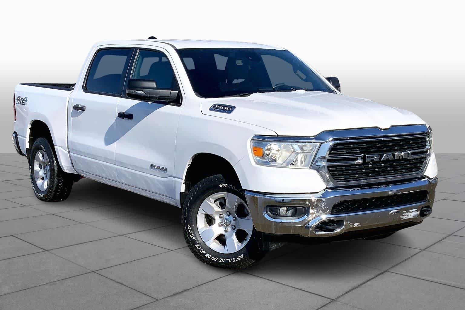 Used 2023 Bright White Clearcoat Ram Big Horn image 3