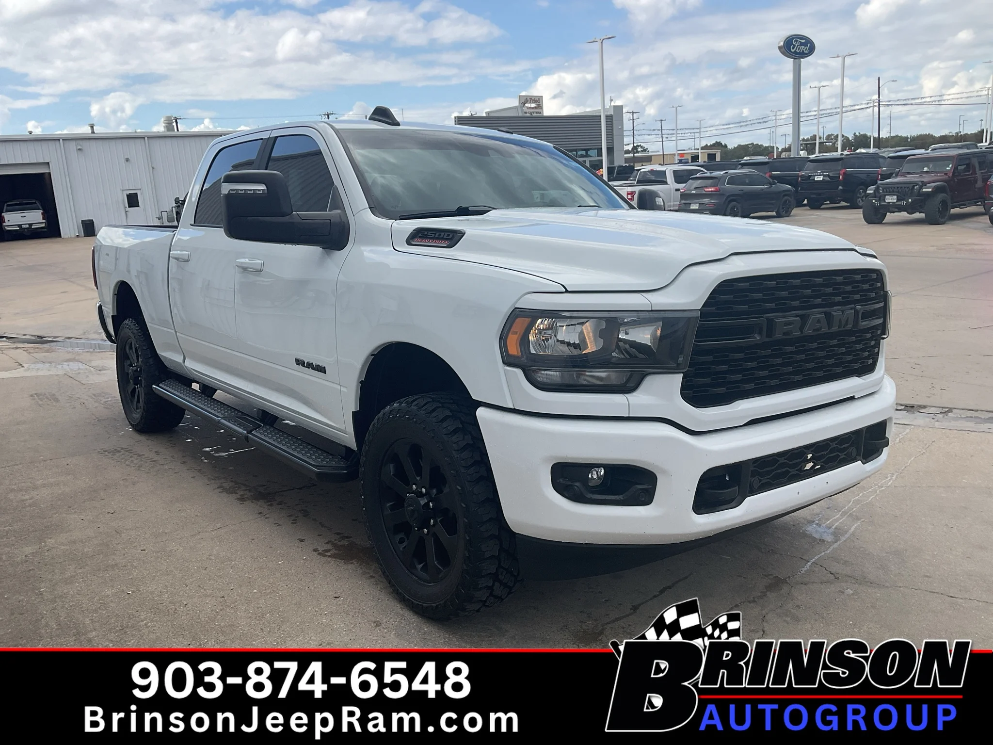 Used 2024 Bright White Clearcoat Ram Big Horn image 3