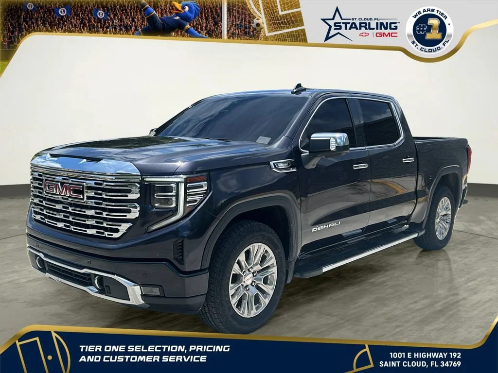 Used 2023 Titanium Rush Metallic GMC Denali image 1