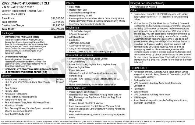 2027 Chevrolet Equinox LT - Photo 25