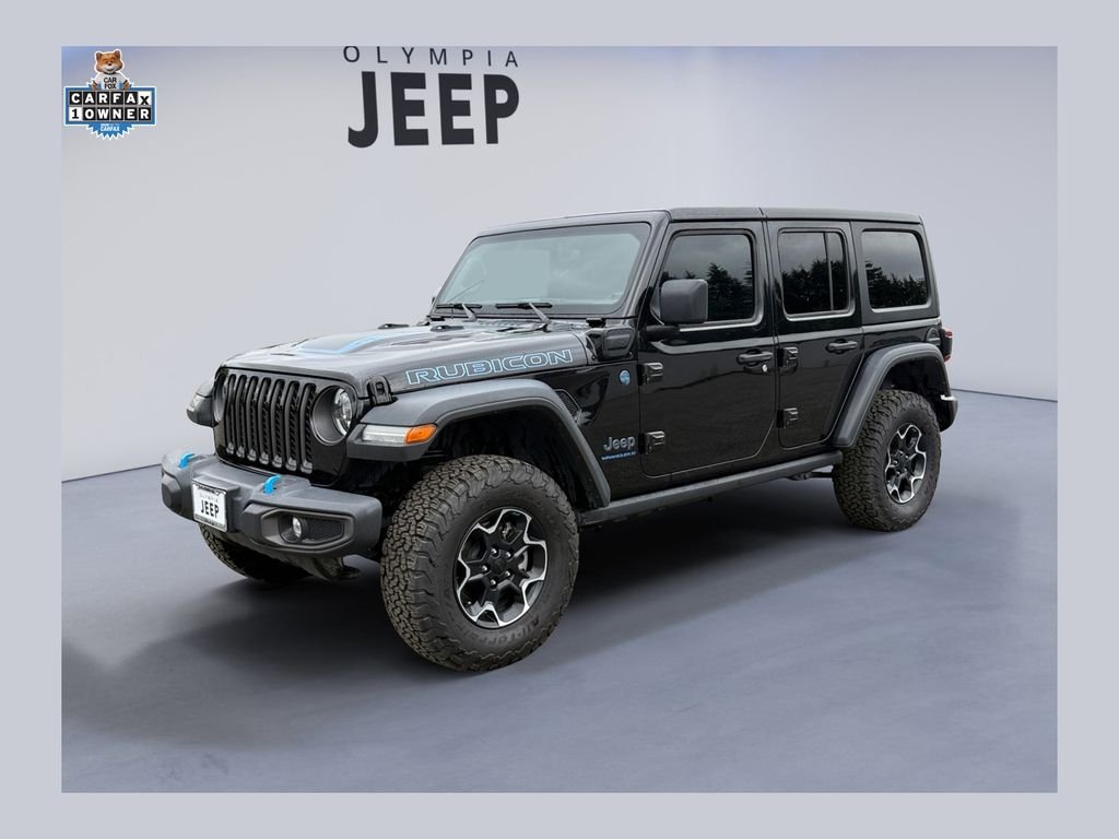 Used 2023 Black Jeep Rubicon 4xe image 1