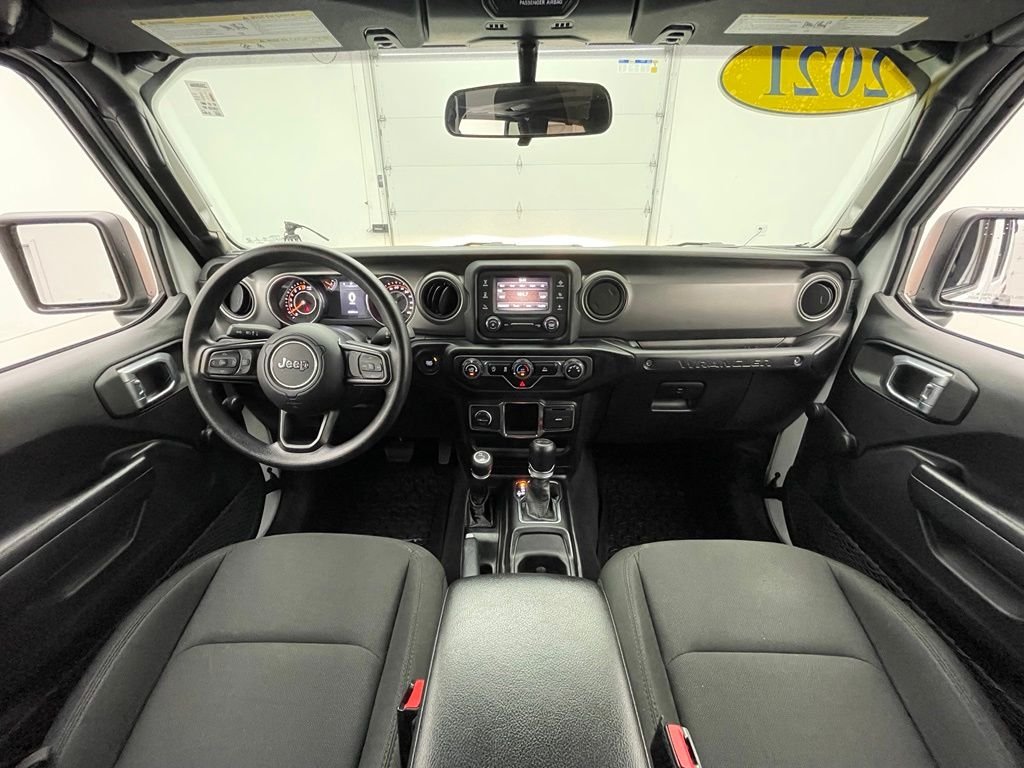 Used 2021 Bright White Clearcoat Jeep Unlimited Willys image 3