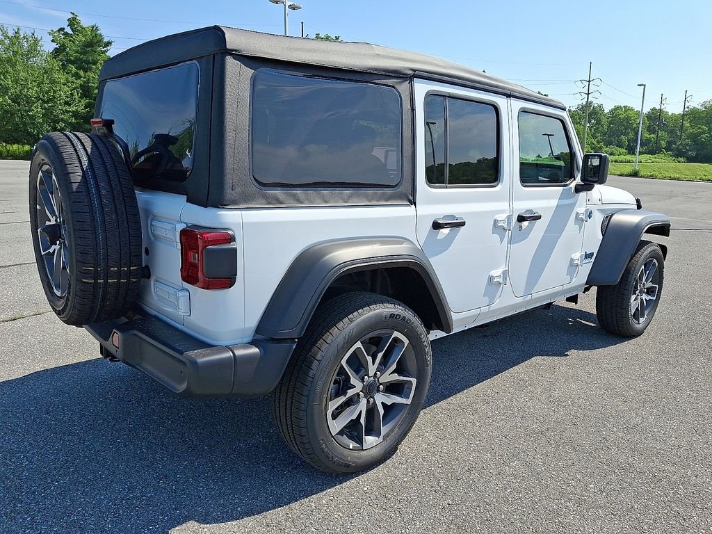 New 2025 Bright White Clearcoat Jeep Sport S 4xe image 4