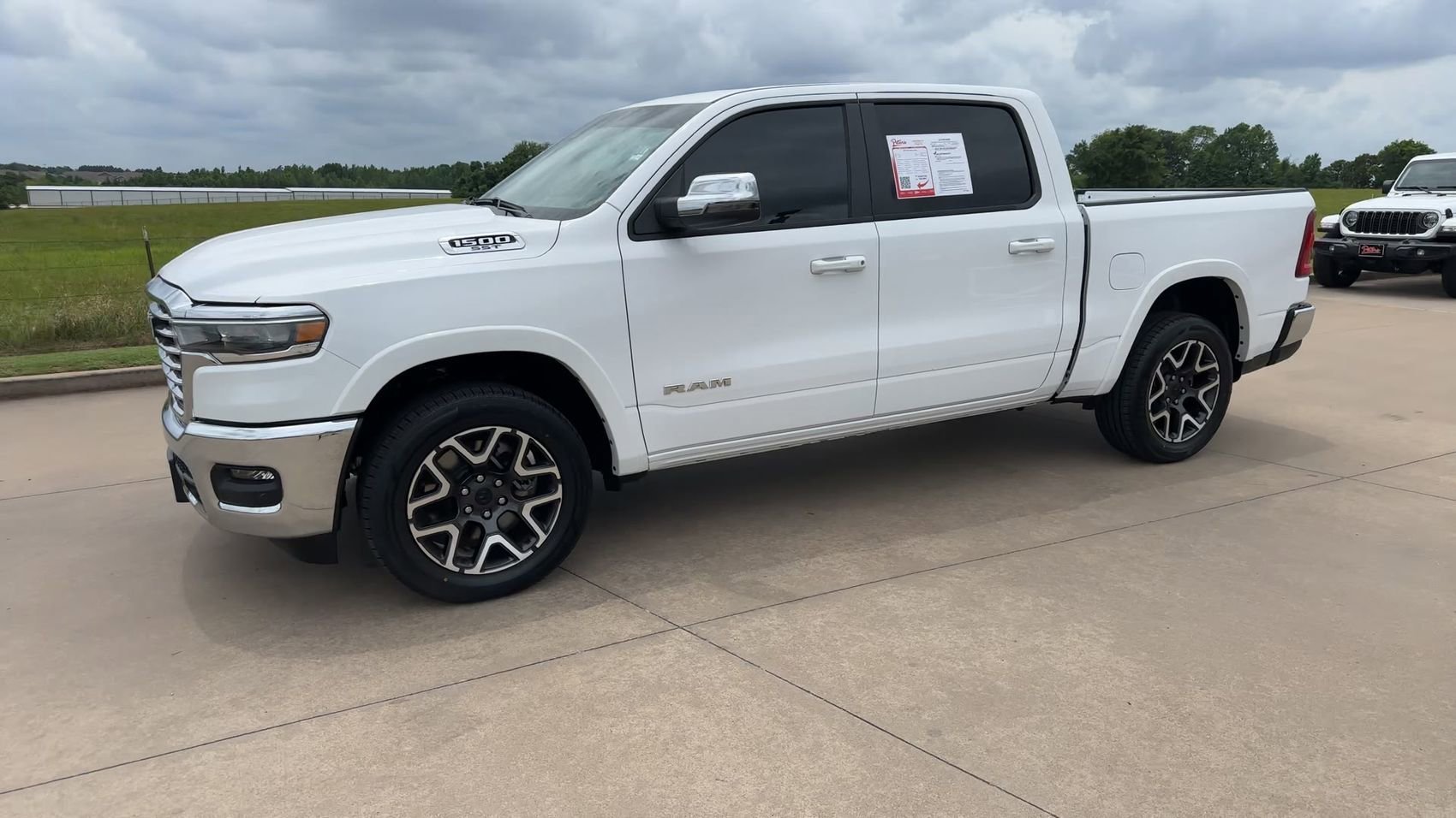 Used 2025 Bright White Clearcoat Ram Laramie image 5