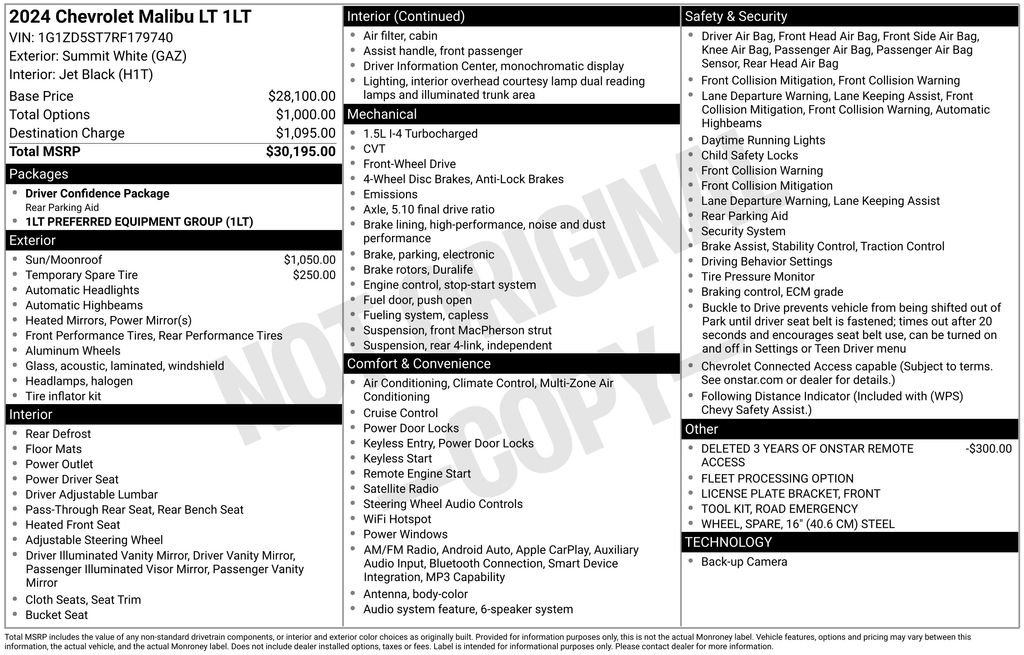 Used 2024 White Chevrolet LT image 6