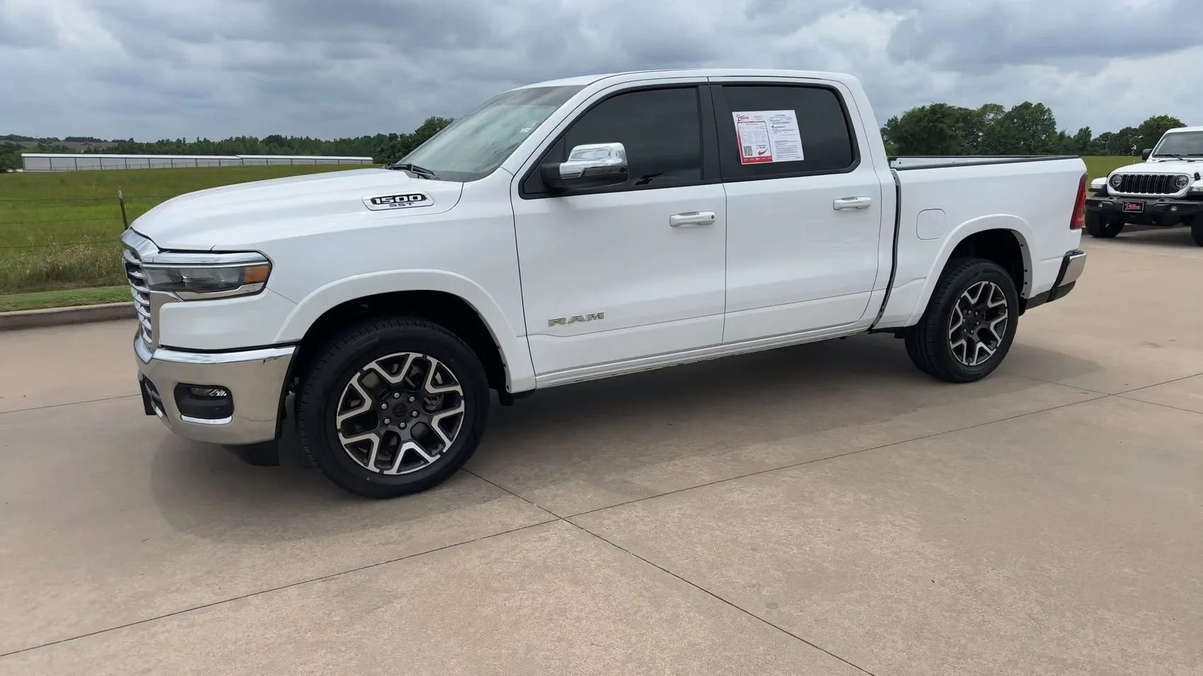 Used 2025 Bright White Clearcoat Ram Laramie image 5