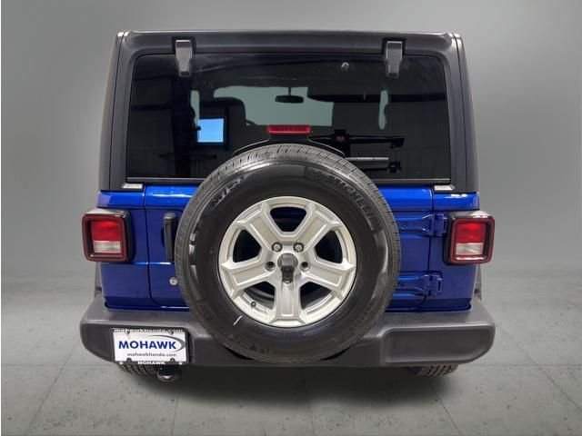 Used 2020 Ocean Blue Metallic Clearcoat Jeep Sport S image 4
