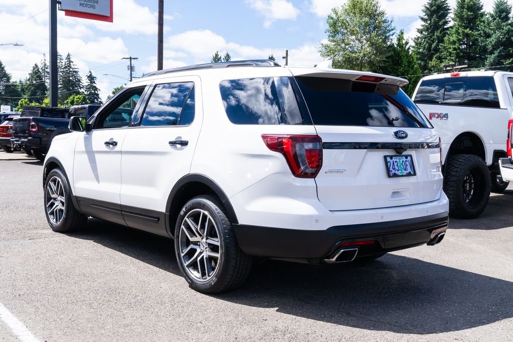 Used 2016 White Platinum Clearcoat Metallic Ford Sport image 4