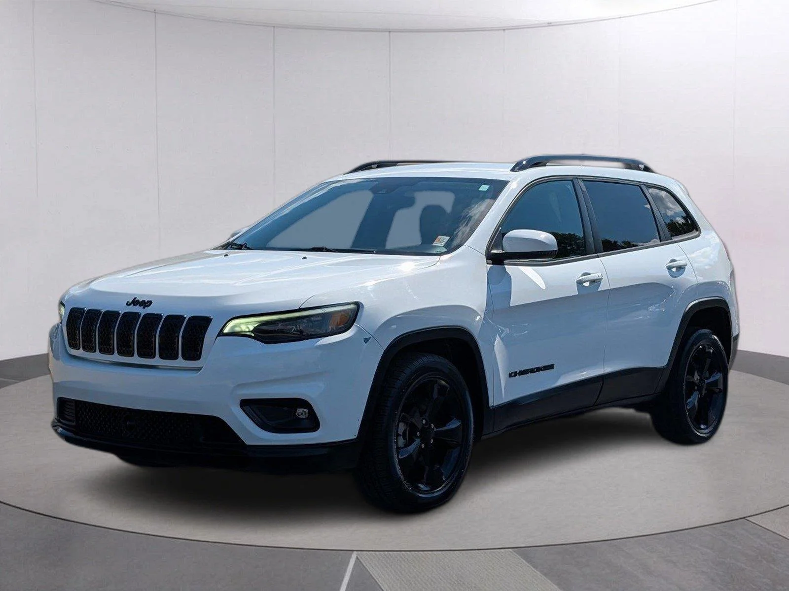 Used 2021 Bright White Clearcoat Jeep Altitude image 1
