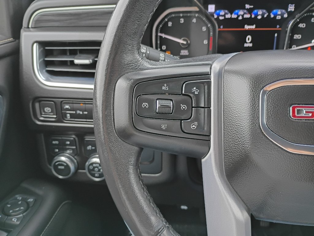 Used 2021 White Frost Tricoat GMC SLT image 30