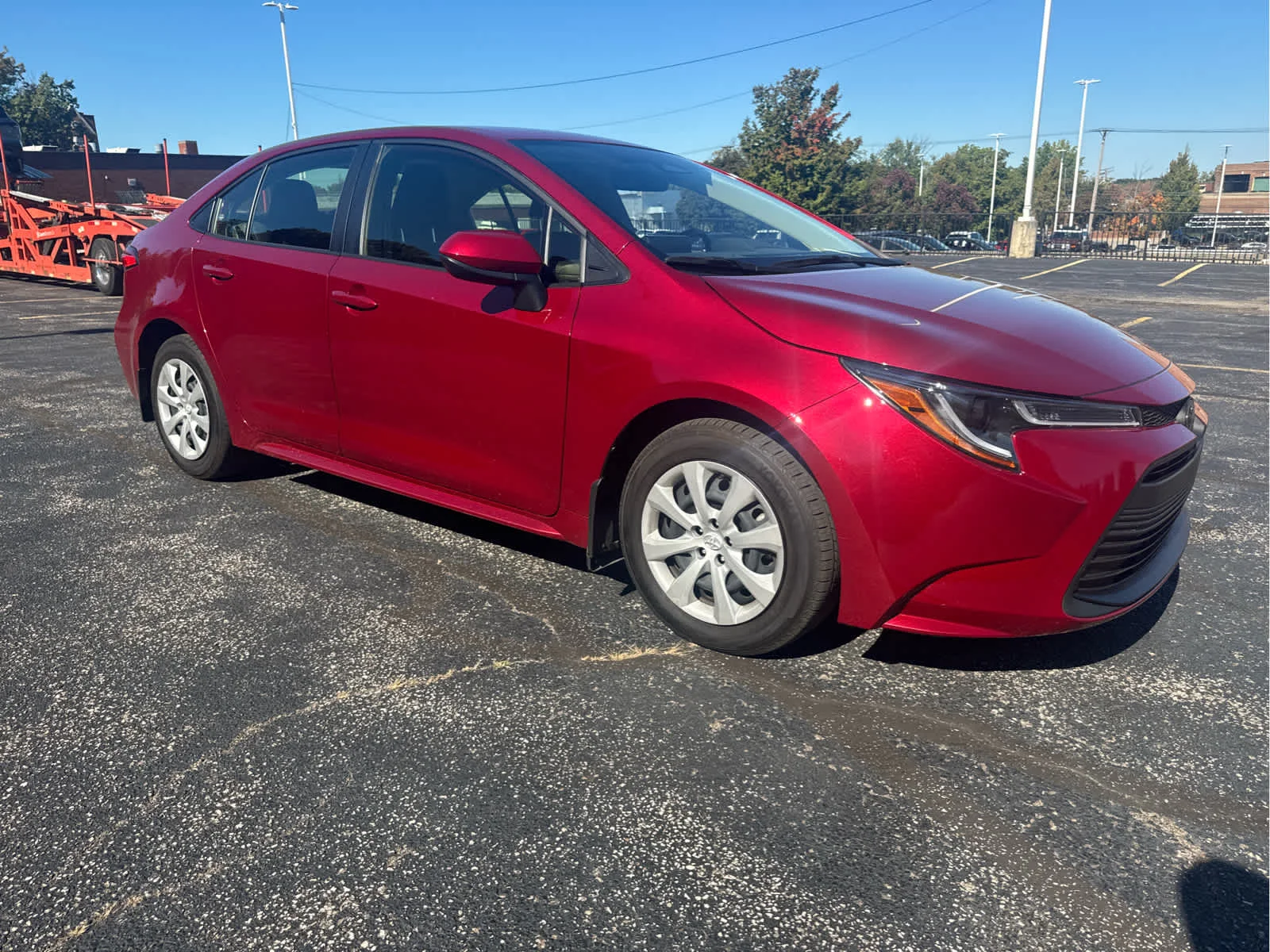 Used 2024 Ruby Flare Pearl Toyota LE image 12