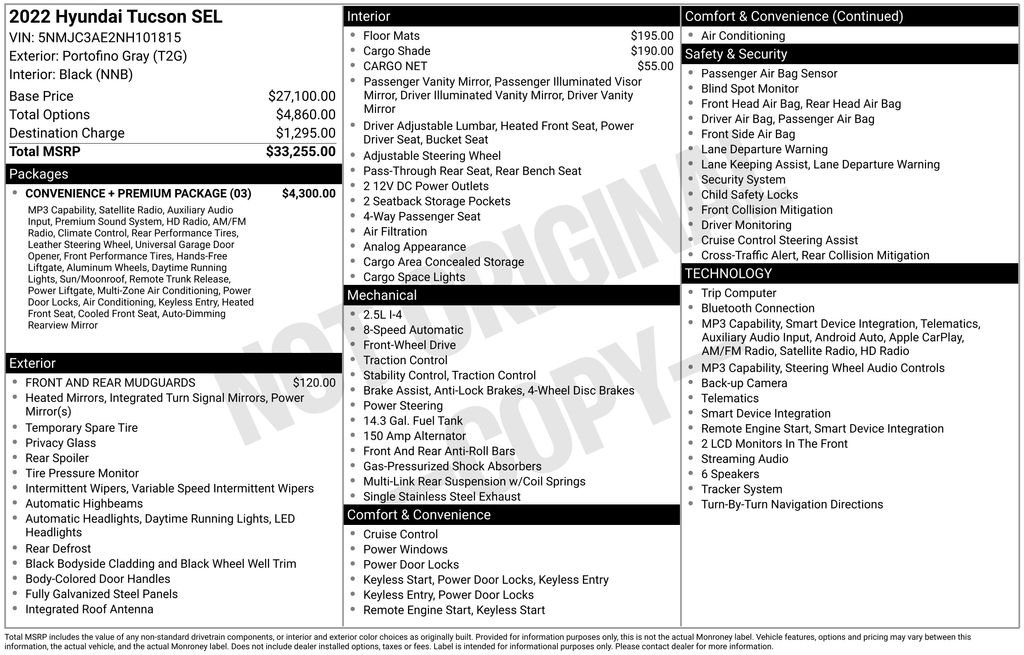 Used 2022 Gray Hyundai SEL image 2