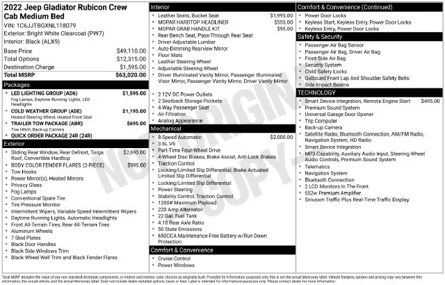 Used 2022 White Jeep Rubicon image 38