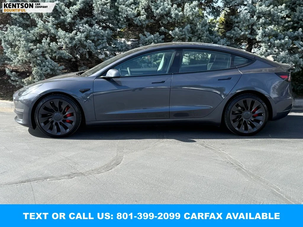 Used 2023 Gray Tesla Performance image 4