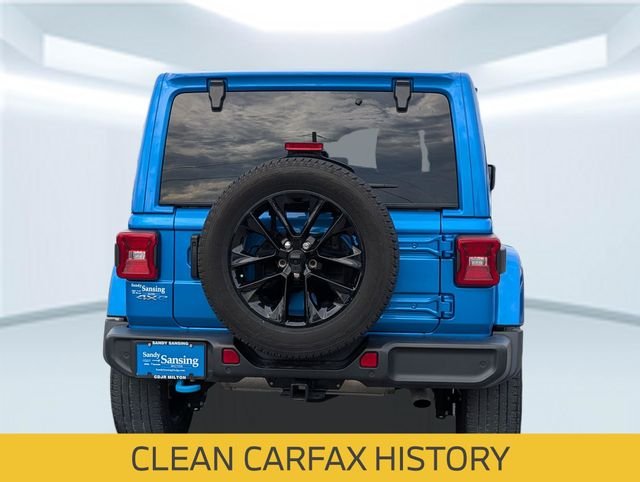 Used 2022 Blue Jeep Unlimited Sahara 4xe image 4