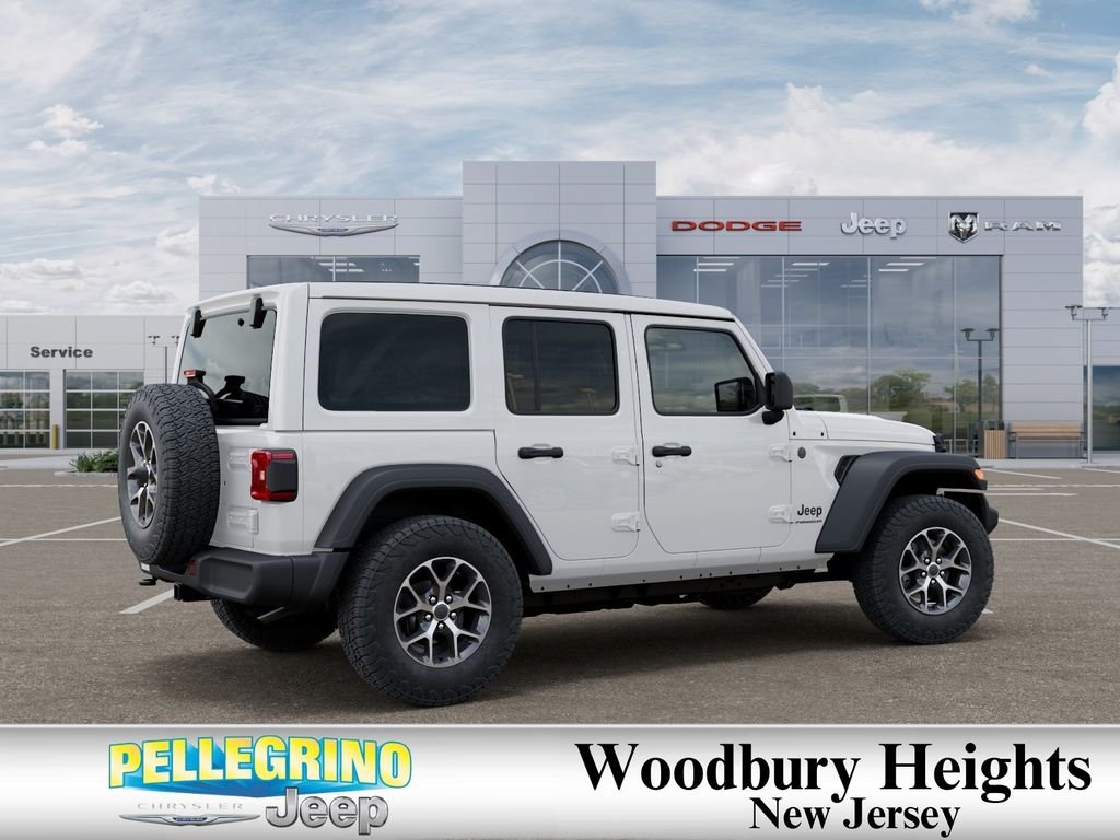 New 2026 Bright White Clear-Coat Exterior Paint Jeep Sport S image 4