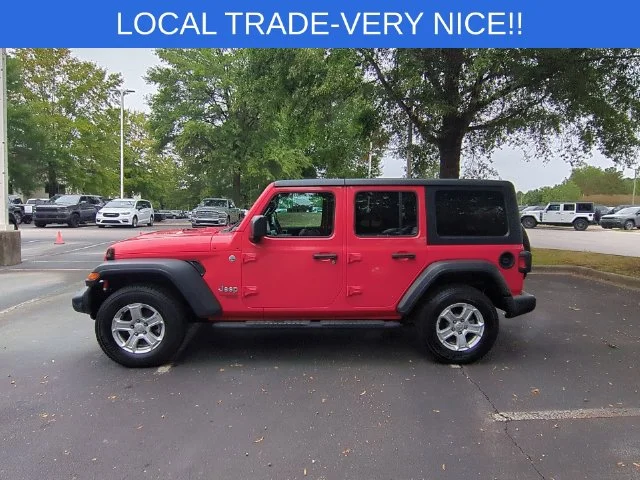 Used 2018 Red Jeep Unlimited Sport S image 2