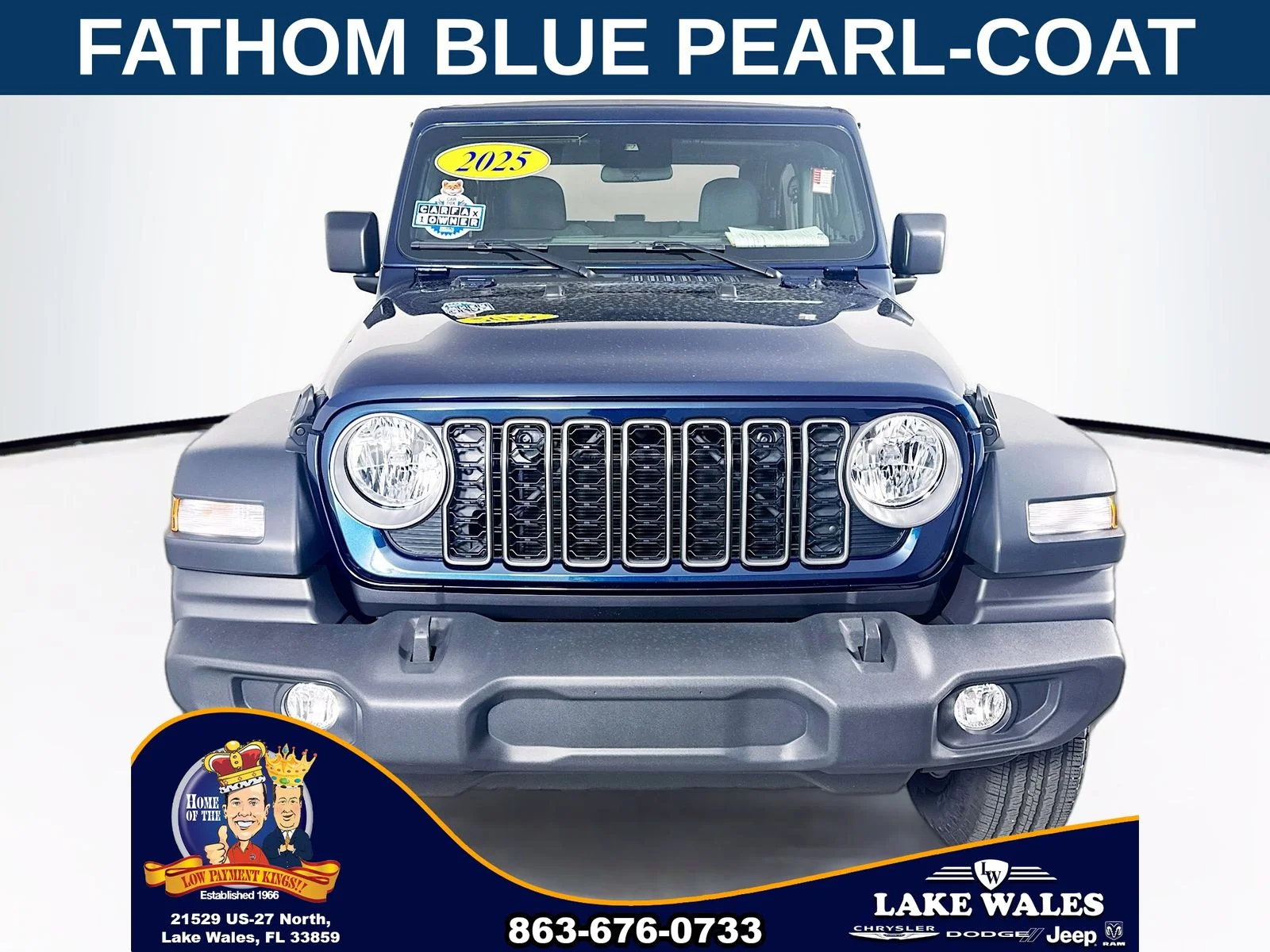 Used 2025 Blue Jeep Sport S image 2
