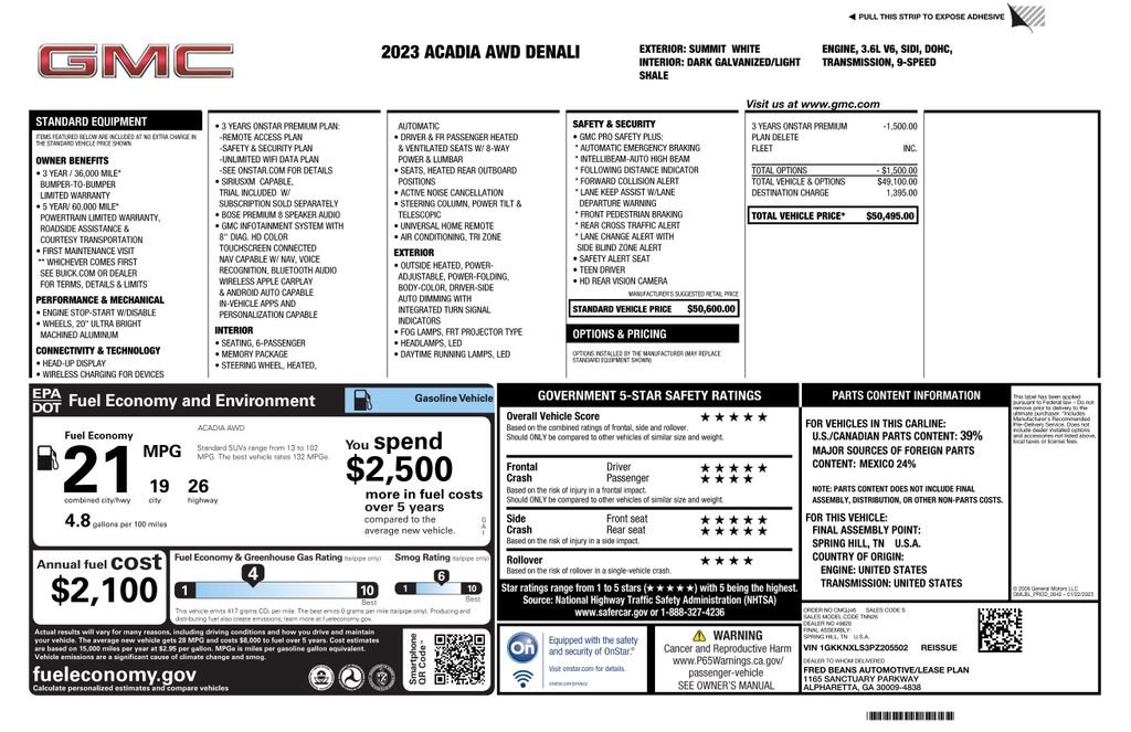 Certified Used 2023 White GMC Denali image 4
