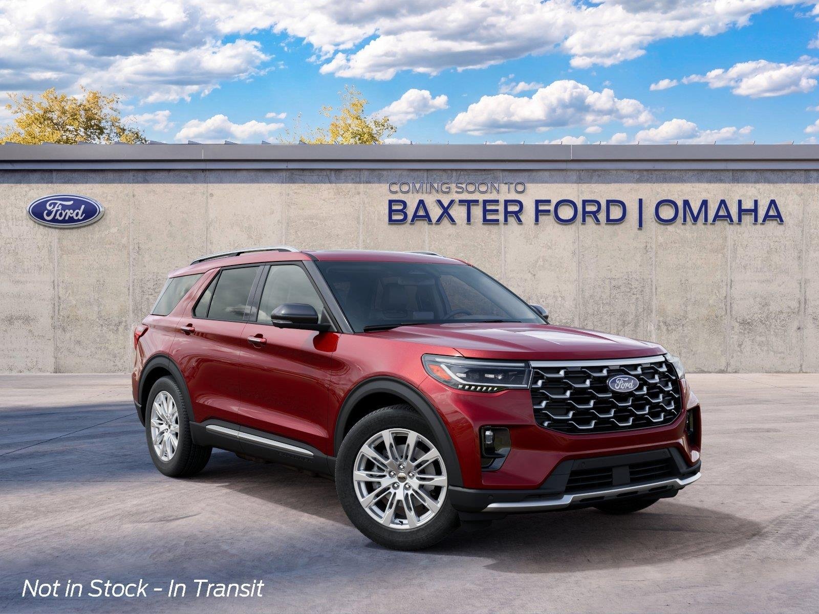New 2027 Ruby Red Metallic Tinted Clearcoat Ford Platinum image 1