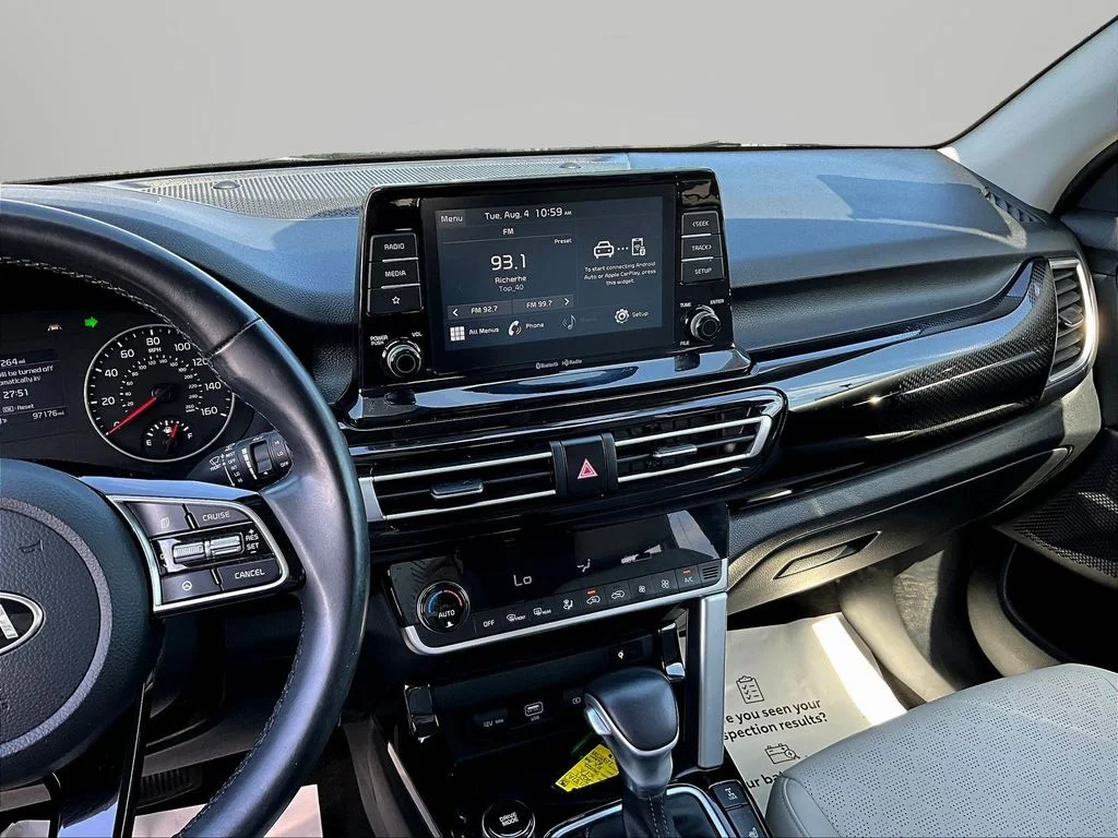 Used 2021 Black Kia EX image 9