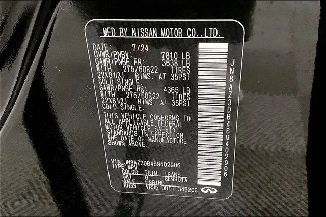 Used 2025 Mineral Black INFINITI SENSORY image 42