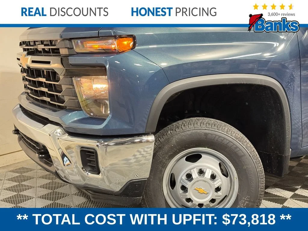New 2026 Lakeshore Blue Metallic Chevrolet Work Truck image 3
