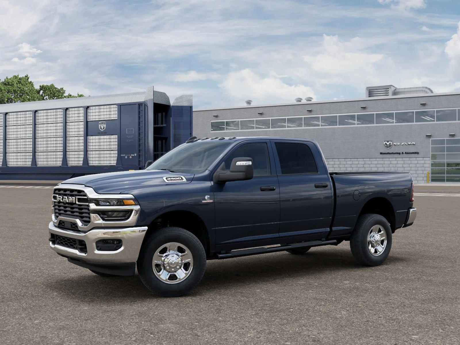 New 2026 Forged Blue Metallic Exterior Paint RAM TRADESMAN image 1