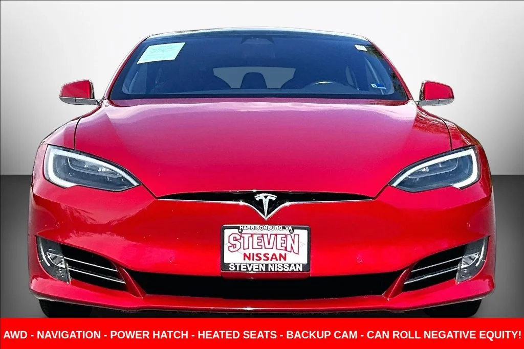 Used 2018 Red Tesla 100D image 2