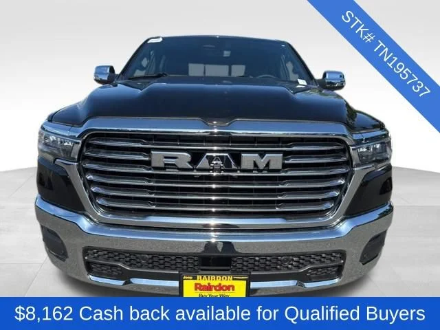 New 2026 Diamond Black Crystal Pearlcoat Ram Laramie image 2