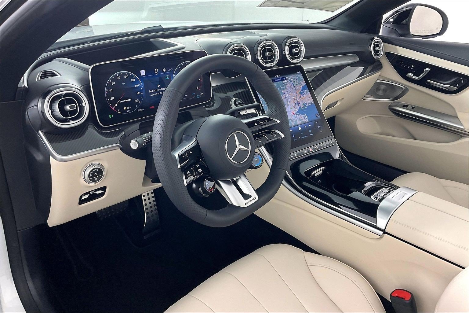 New 2027 MANUFAKTUR Moonlight White Metallic Mercedes-Benz AMG® CLE 53 4MATIC+ Cabriolet image 19