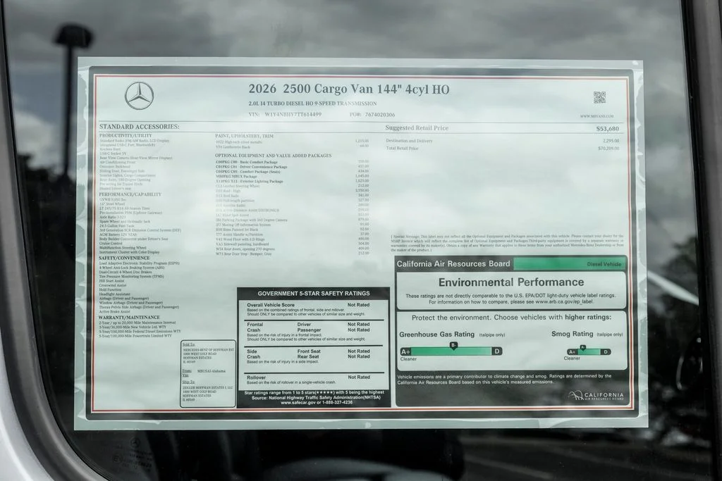 New 2026 high-tech silver metallic Mercedes-Benz Cargo 144 WB image 21
