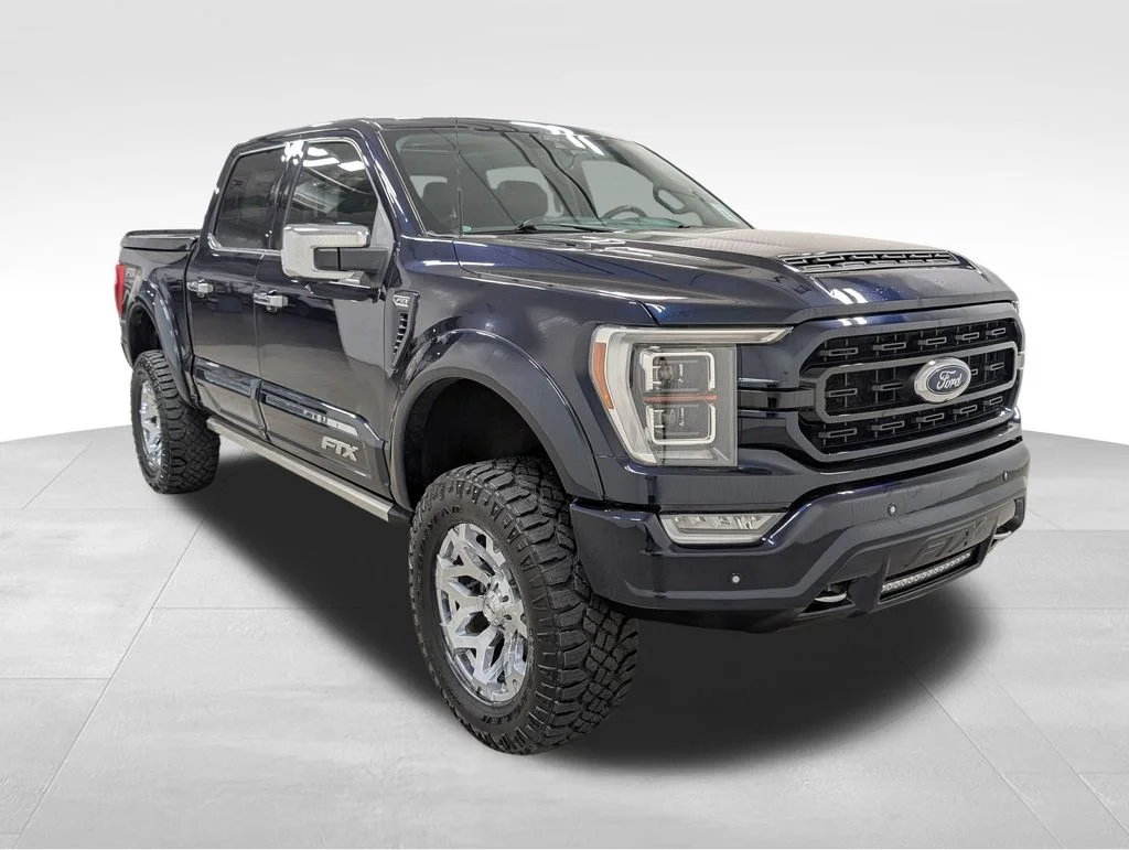 Used 2022 Antimatter Blue Metallic Ford Lariat image 23