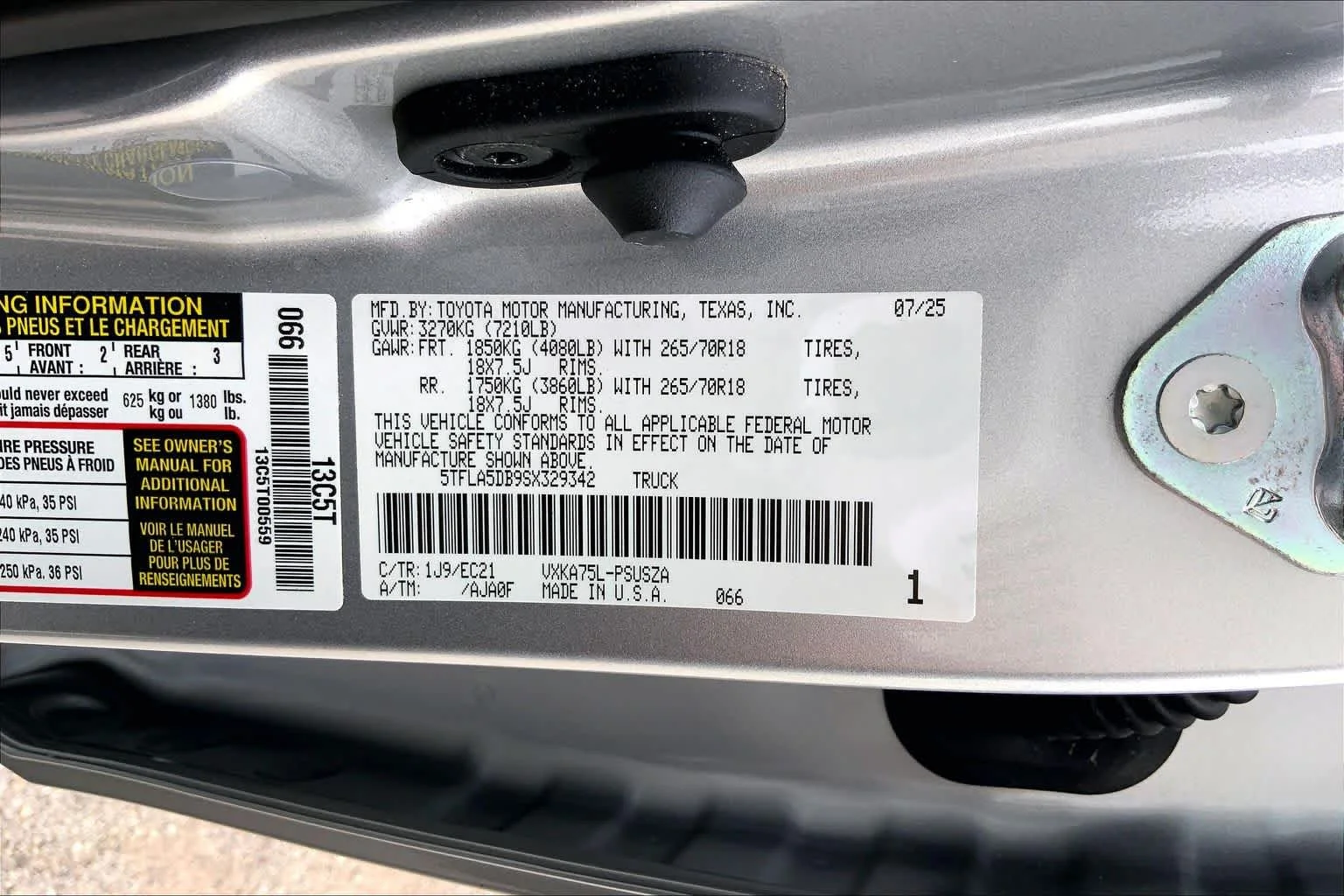 Used 2025 Celestial Silver Metallic Toyota SR5 image 36