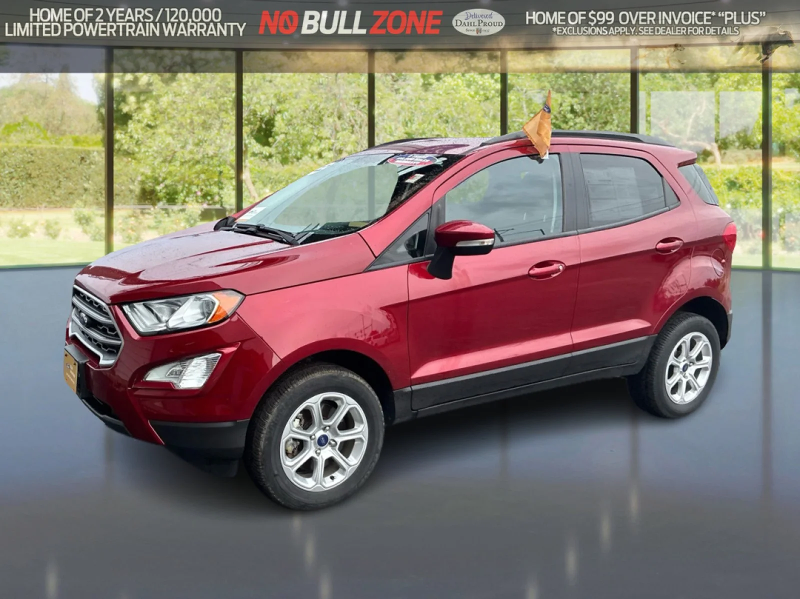 Certified Used 2022 Ruby Red Metallic Tinted Clearcoat Ford SE image 1