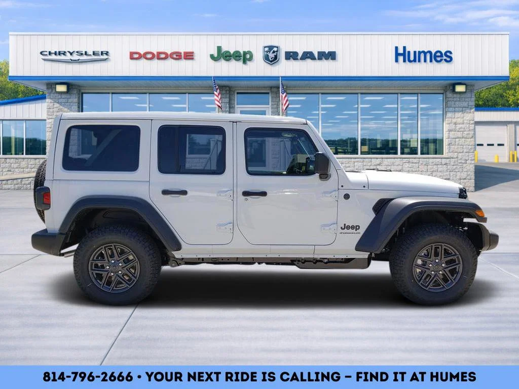 New 2026 Bright White Clear-Coat Exterior Paint Jeep Sport S image 2
